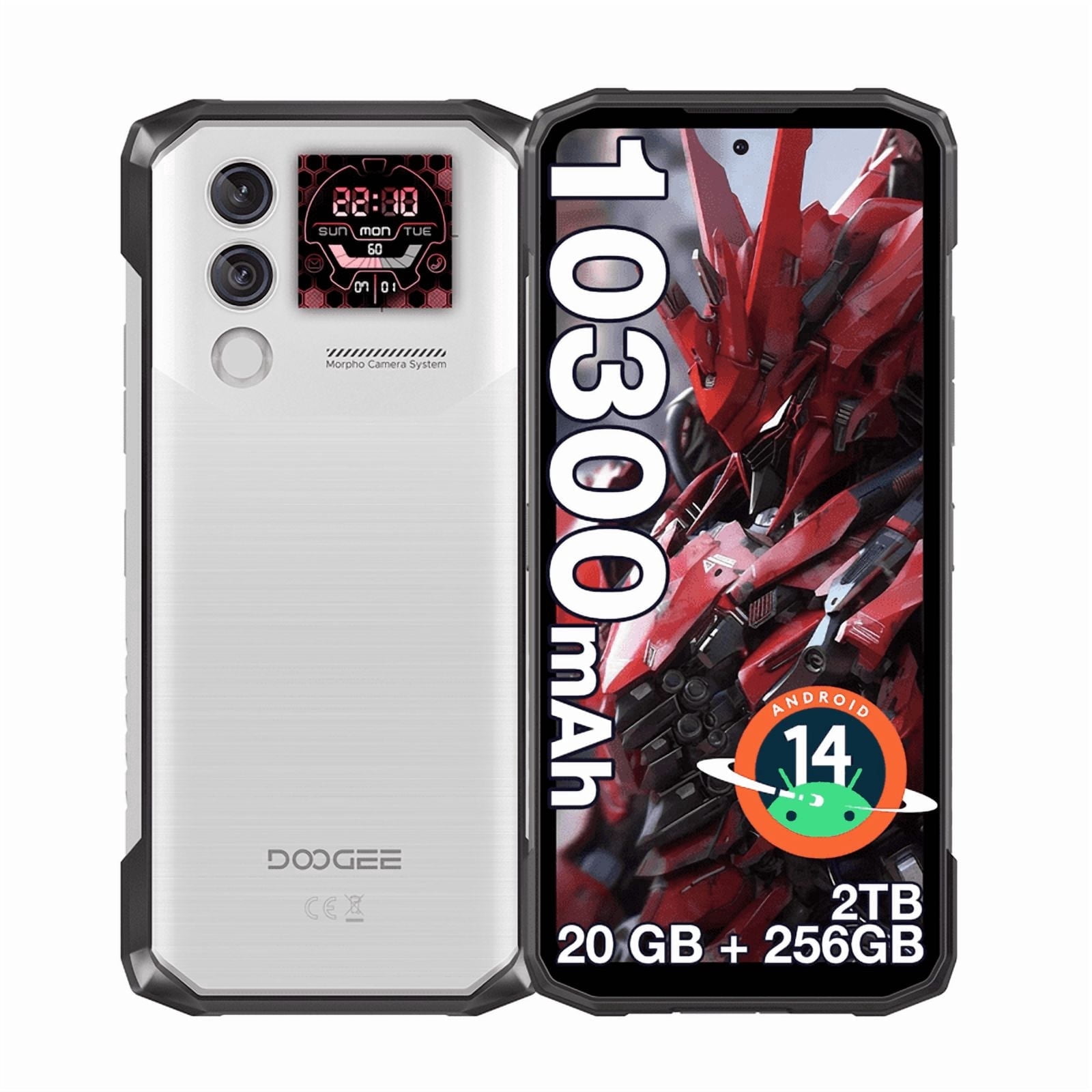 DOOGEE S118 Pro Rugged Smartphone 5G,10800mAh(33W) 24GB+512GB/2TB