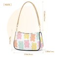 thumbnail image 3 of FORMRS Womens Shoulder Bag with Chain Strap Clutch Purse Cute Tote Handbag, Cute Gummy Bears Pattern, 3 of 7