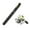 Black, variant on Fishing Rod Fishing Rod for Salt/Freshwater Fishing Pen Shaped Telescopic Portable Pocket Fishing Rod