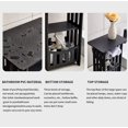 thumbnail image 3 of Djiypn Black Side Table, Slim Side Table with Magazine Rack, Bathroom Table for Small Spaces, Narrow Bedside Table for Living Room, Bedroom, Bathroom, 3 of 8