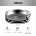 CAROTE Stainless Steel Pots and Pans Set, Cookware Set with Detachable
