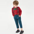thumbnail image 4 of Cowsor Toddler Dress Suit Baby Boys Clothes Sets Bowtie Shirts Suspenders PantsGentleman Outfits Suits, 4 of 7