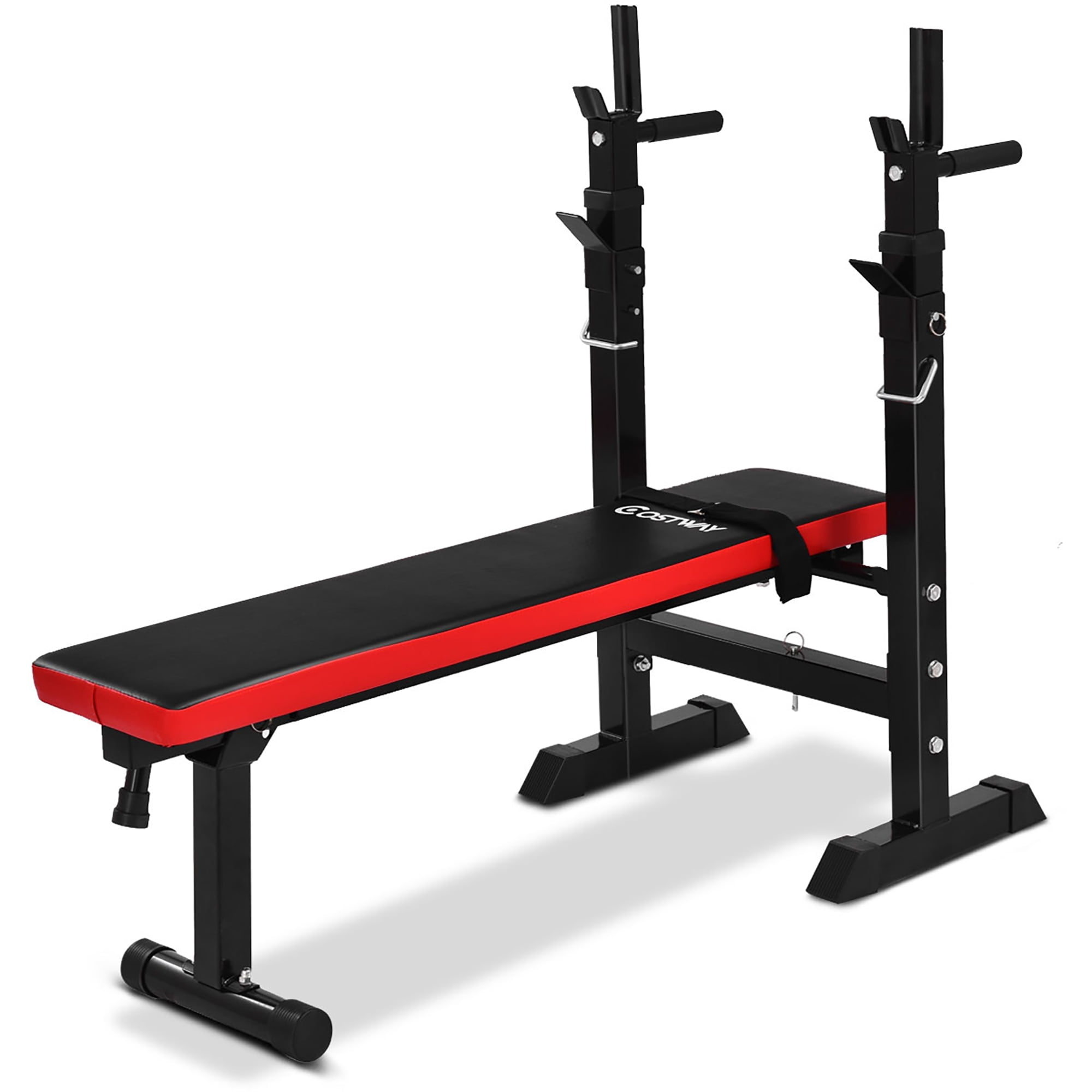 Adjustable Folding Weight Lifting Flat Incline Bench Fitness Safety Workout 