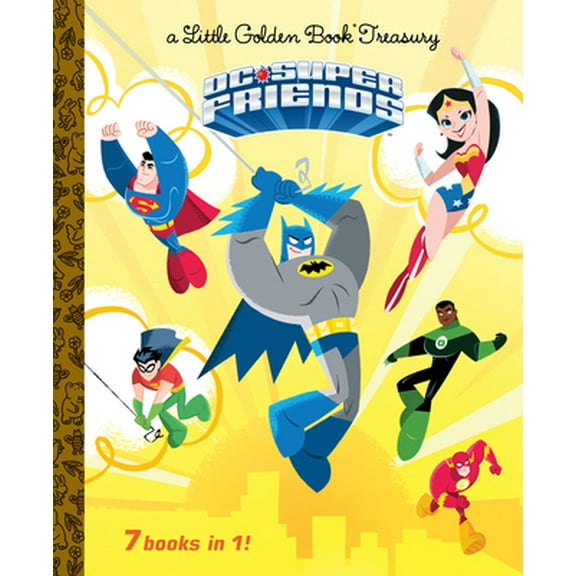 Pre-Owned DC Super Friends Little Golden Book Treasury (DC Super Friends) (Hardcover) 0593178483 9780593178485