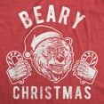 thumbnail image 2 of Mens Beary Christmas T Shirt Funny Holiday Party Bear Novelty Graphic Tee Graphic Tees, 2 of 9