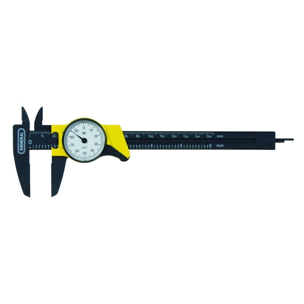 Calibrador de Carátula General Tools de 6 Pulgadas de Plástico 0.001 Pulgada