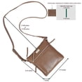 thumbnail image 2 of ASSOTS Smart Leather Crossbody Purse for Women - Premium Triple Zip Crossover Shoulder Bag, Real Leather Crossbody Bag, Travel Accessory, 2 of 6
