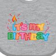 thumbnail image 4 of Inktastic It's My Birthday Letters Boys or Girls Baby Bib, 4 of 4