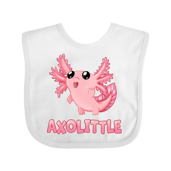 Inktastic Axolittle Cute Baby Axolotl Boys or Girls Baby Bib