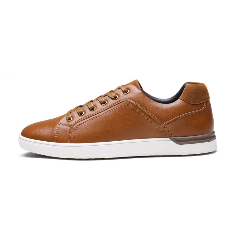 BRUNO MARC Men s Fashion Comfort Sneakers Lace up Casual Shoes PU Skate Shoes SBFS211M BROWN Size 10 Walmart