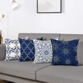 thumbnail image 3 of Funda de Almohada Decorativa Moderna YONGSHENG 18 x 18 Pulgadas Azul, 3 of 5