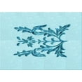 thumbnail image 1 of Ahgly Company Machine Washable Indoor Rectangle Transitional Electric Blue Area Rugs, 3' x 5', 1 of 7