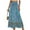 Blue Pa29, variant on Weardear Women's Boho Floral Skirt Casual Elastic High Waist Maxi Skirts Flowy A Line Beach Long Skirt with Side Pockets