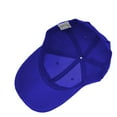 thumbnail image 4 of Glory Max Plain Solid Baseball Cap Sun Visor Adjustable Ball Hat Roy Blue, 4 of 5