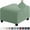 Cyan, variant on 3 Sizes Square Jacquard Durable Customized Stretch Footrest Ottoman Cover Folding Storage Stool Furniture Protector Slipcover (Taupe,L)