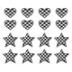 thumbnail image 1 of Uxcell 18 Pcs Parches Bordados de Corazón Estrella a Planchar Aplicaciones Parches para Chaqueta Colección de Denim Ropa Vestidos Sombreros Jeans Accesorio DIY, Negro/Blanco, 1 of 6