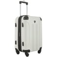 thumbnail image 4 of Travelers Club 20" Expandable Hard Side Spinner Rolling Carry-on Luggage, Moonbeam White, 4 of 11
