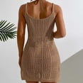 thumbnail image 4 of Idoravan Beach Cover Ups for Women Crochet Swimsuit Coverup for Women Crochet Bathing Suit Cover Up - Classic Knit Beach Coverup, 4 of 8