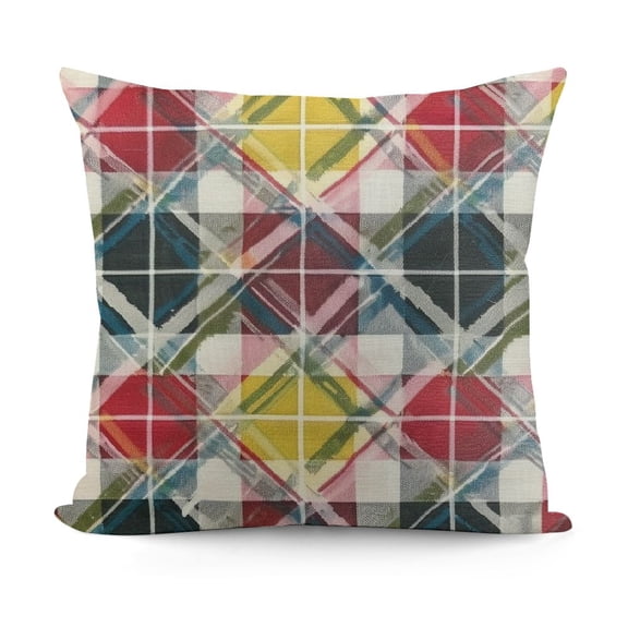 YINGXI Christmas Pillow Covers Rustic Red Green Blue Decoration Buffalo Checked Print Decorative Outdoor Pillowcases Farmhouse Holiday Throw Cushion Case Decor for Couch Sofa Bed 12x12in