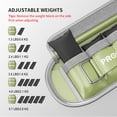 thumbnail image 3 of PROIRON Adjustable Ankle Weights set of 2, PU leather, 1-5lb per leg, Comfortable, Night-Safe Reflectivity, Green, 3 of 8