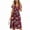 Red-Flowers, variant on Womens Summer Dresses Boho Floral Printed Short Sleeve Casual Sundresses V Neck Beach Vacation Party Swing Dress with Pocket