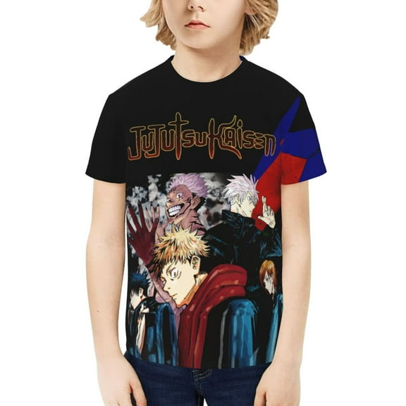 Jujutsu Kaisen Satoru Gojo Kids T-Shirt 3d Printed Graphic T-Shirts Boys And Girls Short Sleeve Shirts For Youth Kids X-Small