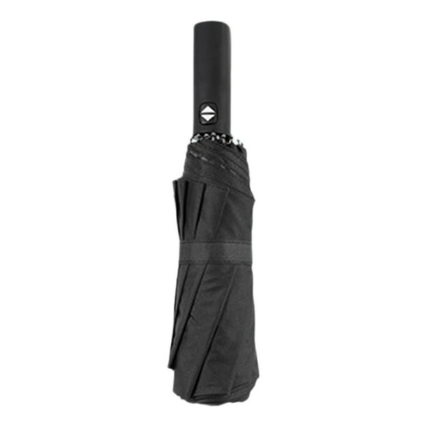 Paraguas plegable elegante para mujer, paraguas portátil, paraguas de viaje plegable para negro