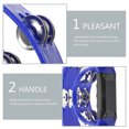 thumbnail image 3 of EeaseCA 2pcs Adults Tambourines Hand Held Tambourines Musical Hand Percussion Instrument, 3 of 8