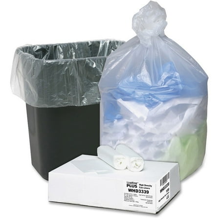 Webster Translucent Ultra Plus Trash Can Liners, 33 Gallon, 100 Count
