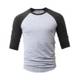 thumbnail image 4 of Men's 3/4 Raglan Casual Sport T-Shirts, 4 of 6