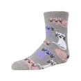 thumbnail image 2 of MeMoi Cats 2-Pair Fuzzy Socks | Knee Highs By MeMoi One Size / Gray, 2 of 6
