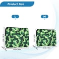 thumbnail image 4 of FORMRS 13"-13.3" Laptop Sleeve Protective Case Soft Carrying Quilted Computer Bag Cover, Green Camouflage Pattern, 4 of 7