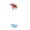 A002- Blue, variant on Cat Teaser Wand with Collar, Adjustable Neck Strap with Feather Toy, for Indoor Cats, Kittens, Interactive Play, Exercise, Pink