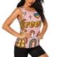 thumbnail image 2 of Fotbe Retro 70s Hippie Blusas Sin Mangas para Mujer – Estilo Casual, Corte Suelto, Slim-Fit, Cuello Redondo Deportivo, Tops de Verano para Gimnasio y Yoga-Medium, 2 of 7
