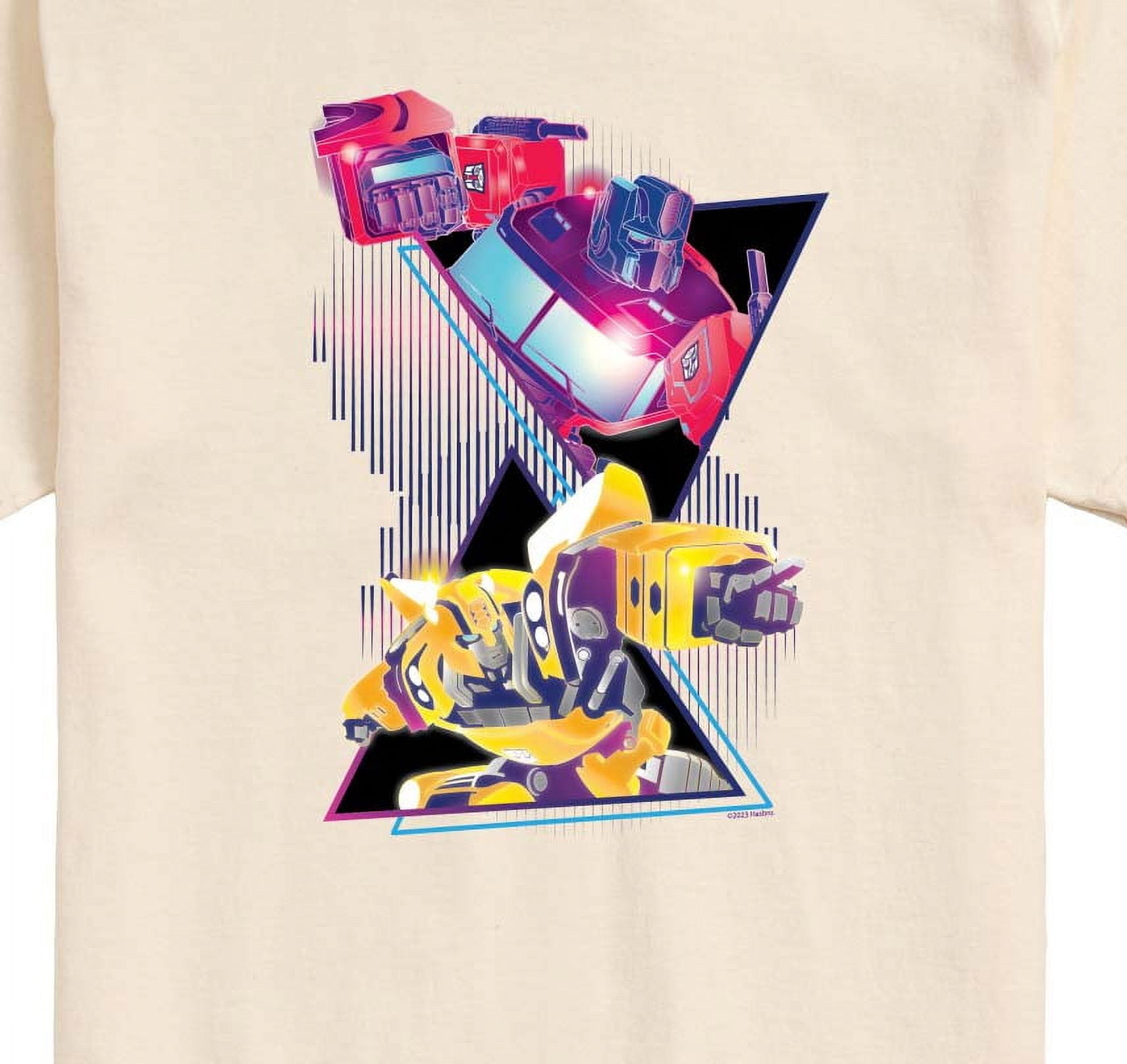 Transformers - Optimus Prime And Bumblebee - Adult Short Sleeve Tee