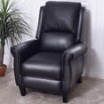 thumbnail image 1 of Costway Canapé en Faux Cuir Inclinable Plus Longtemps Pousser Arrière avec Repose-Pieds Réglable Noir, 1 of 8