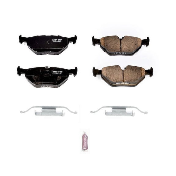 Rear Brake Pad Set - Compatible with 1988 - 1991, 1995 - 1999 BMW M3 1989 1990 1996 1997 1998