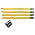 Ticonderoga My First Beginner Pencils with Bonus Sharpener, Sharpened 2 Lead, Yellow, 4 Count