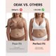 thumbnail image 4 of Sujetador Bra OEAK Deep V inalámbrico cómodo para mujer, para flexiones, XXL, 4 of 8