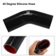 thumbnail image 4 of Manguera de Silicona Unique Bargains 51mm 2' Codo 45 Grados Negro Rojo, 4 of 7