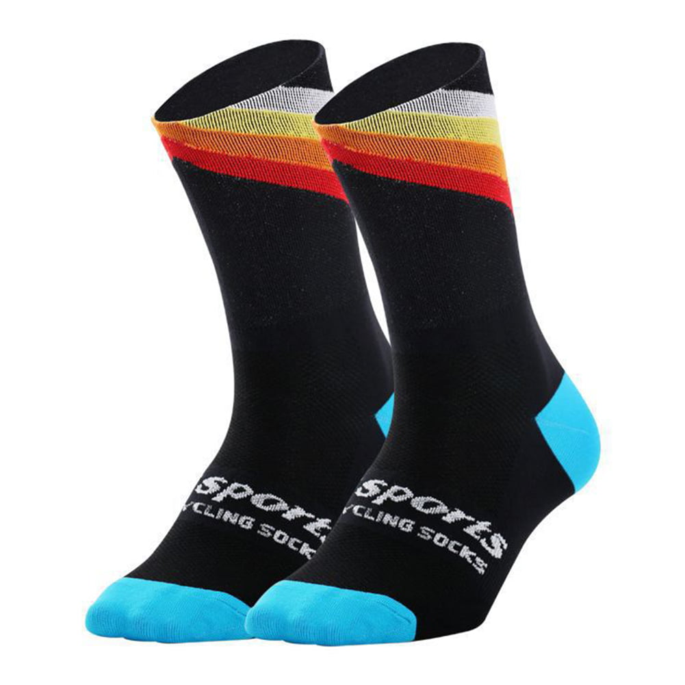 DH Sports Bicycle Cycling Socks Breathable Outdoor Sports Mid Calf Socks 