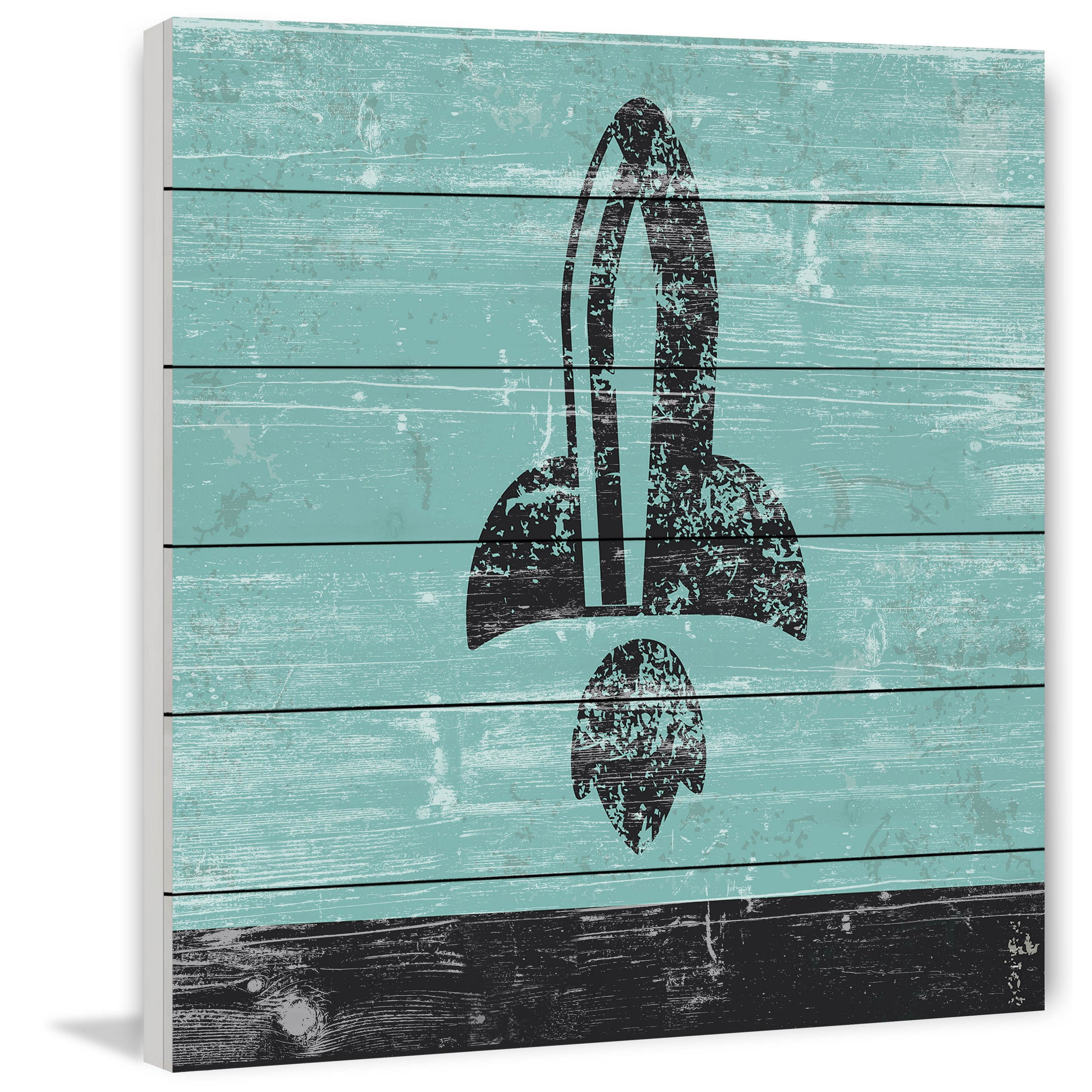 Marmont Hill - "Take off View" Painting Print on White Wood