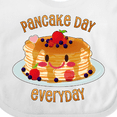 thumbnail image 4 of Inktastic Pancake Day Everyday- Smiling Stack of Pancakes Boys or Girls Baby Bib, 4 of 4