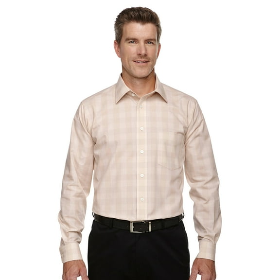 DG520 Men's Crown Collection Glen Plaid - Stn/Lt Stn/Wht - Small