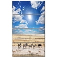 thumbnail image 2 of Wandering Zebras under Bright Sky - Oversized Landscape Canvas Art, 2 of 3