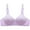 Purple, variant on yillto Womens Seamless Gather Bras Push up Full Coverge Soft Padded No Underwire Comfy Bralettes