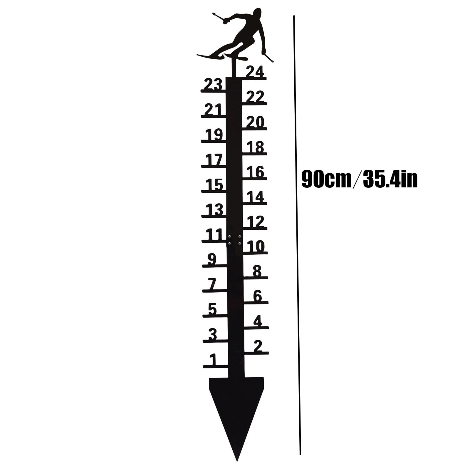 Clearance Sale!Snow Garden Metal Snow Ruler Snow Measuring Ornaments Measuring Instrument Snowmobile Outdoor Snowflake Measuring Instrument Home Decor, Measuring Ruler