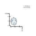 thumbnail image 2 of JewelersClub 2 1/3 Carat T.G.W. Aquamarine Sterling Silver Earrings, 2 of 3