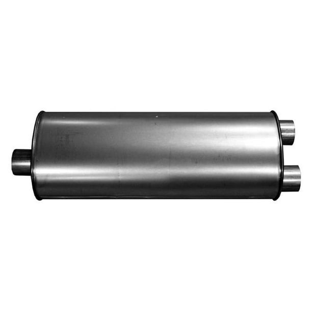21400 QuietFlow Stainless Steel Oval Aluminized Exhaust Muffler for