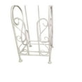 thumbnail image 4 of Benzara Classic Free standing Metal Toilet Paper Holder Off White, 4 of 6